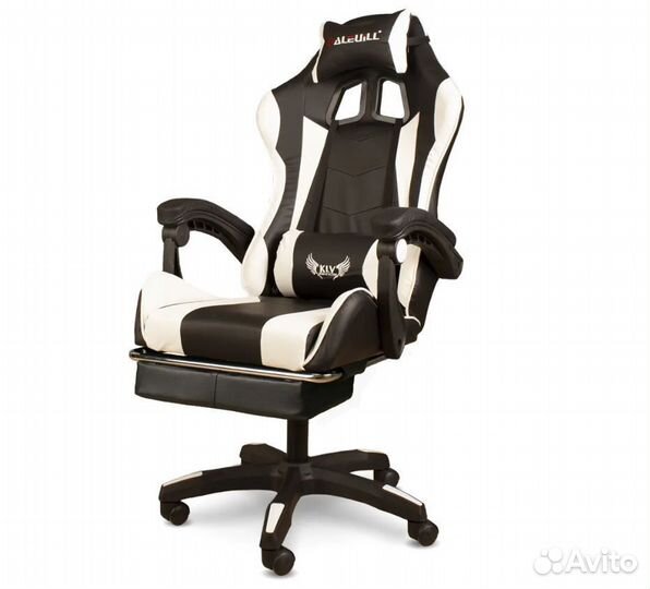 Компьютерное кресло с массажем - м202 белый