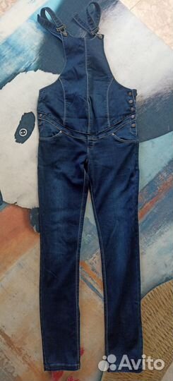 Утепленный джинс. комбинезон для беременных+ кофты