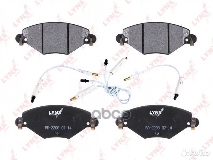 Колодки тормозные передние BD2208 lynxauto