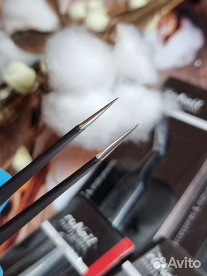 Пинцеты Runail, для ресниц и ногтей