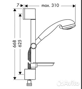 Душевой набор Hansgrohe Crometta 27744000