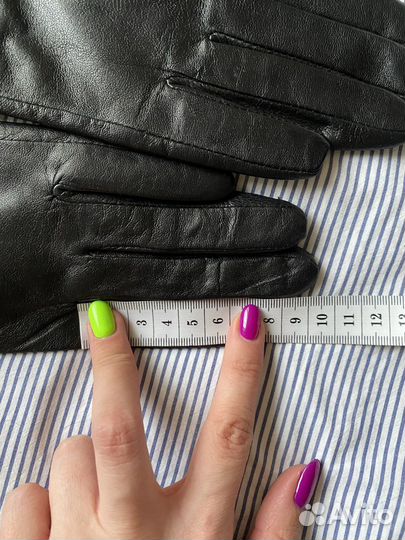 Перчатки женские кожаные демисезонные