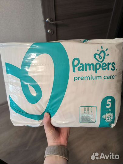 Новые Подгузники Pampers Premium Care Разм5, 32 шт