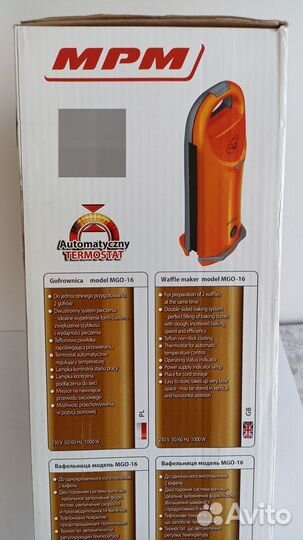 Вафельница MPM MGO-16