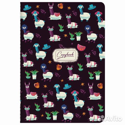 Тетрадь 40 л. в клетку обложка SoftTouch, бежевая