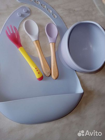 Силиконовая детская посуда