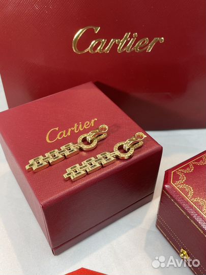 Серьги cartier agrafe