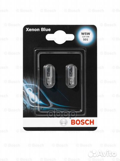Лампа накаливания xenon blue W5W 12В 5Вт