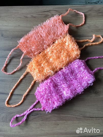 Мочалки вязаные