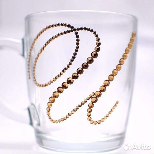 Кружка со стразами