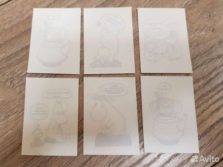 Наклейки Тату Муми Тролль