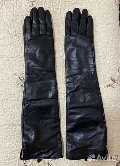 Перчатки кожаные