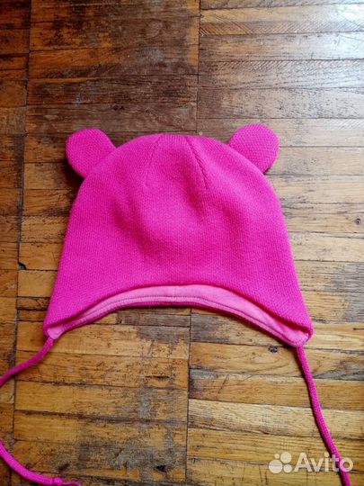 Шапка с ушками для девочки