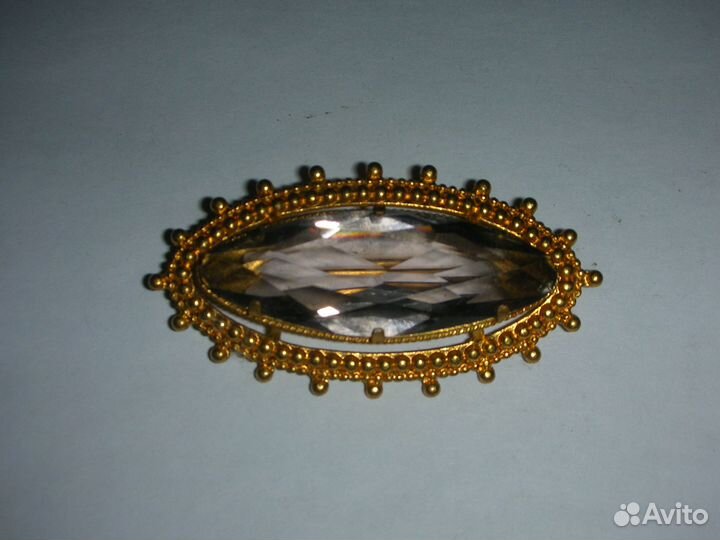 Брошь леденец, винтаж, латунь, СССР
