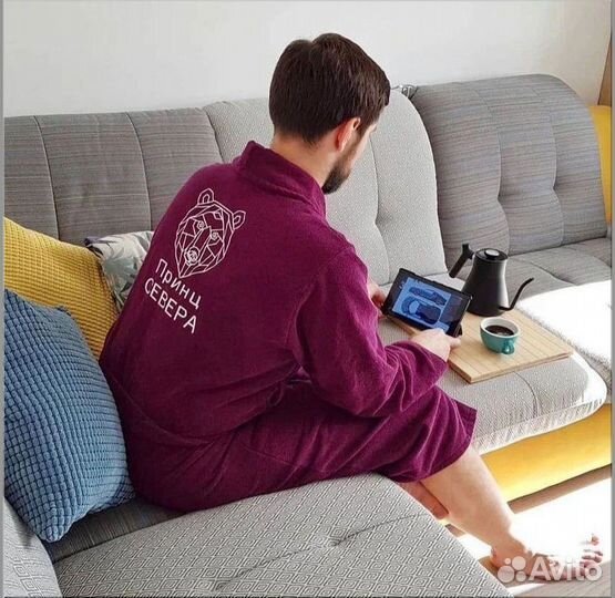 Халат с вышивкой