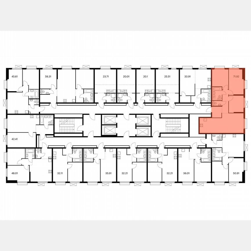 3-к. квартира, 71,9 м², 7/38 эт.