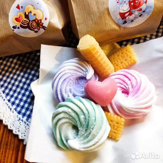 Мыло ручной работы набор 3 шт