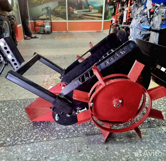 Картофелевыкапыватель к мотоблоку транспортёрный