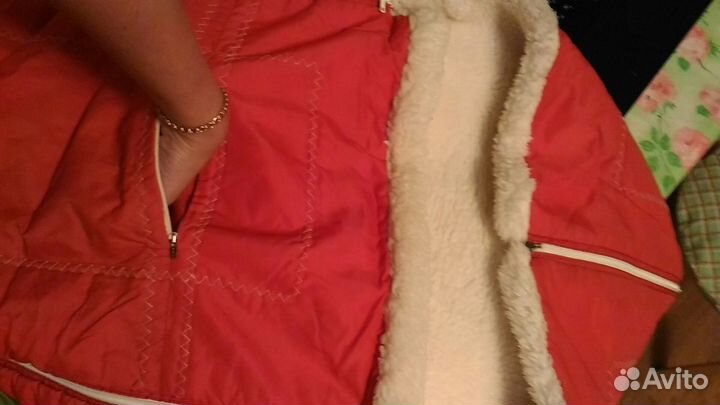 Меховой конверт в коляску