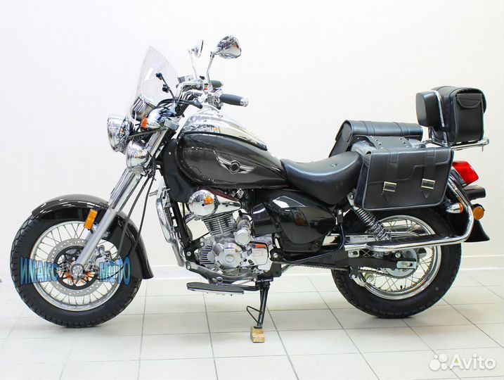 Мотоцикл Motoland Wolf 250 с кофрами