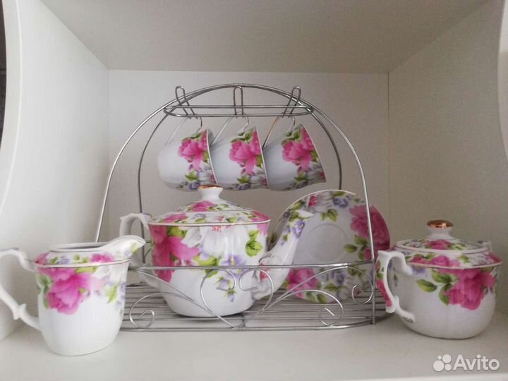 Чайный сервиз фарфоровый новый