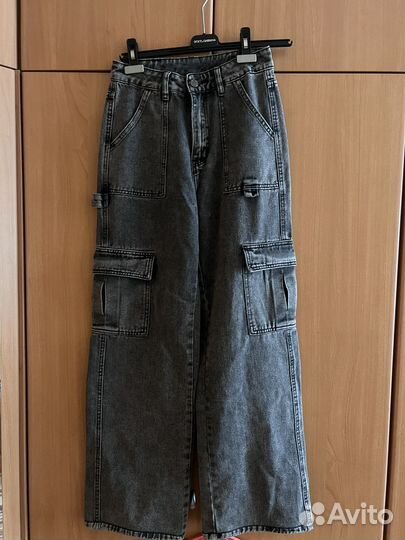 Джинсы карго женские +кофта в подарок)