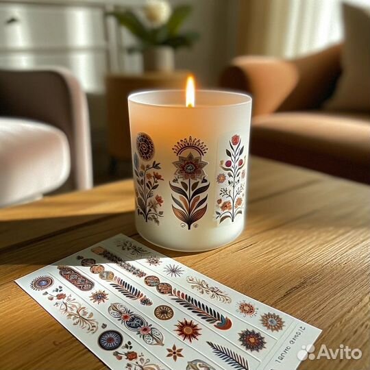 Наклейки для свечей