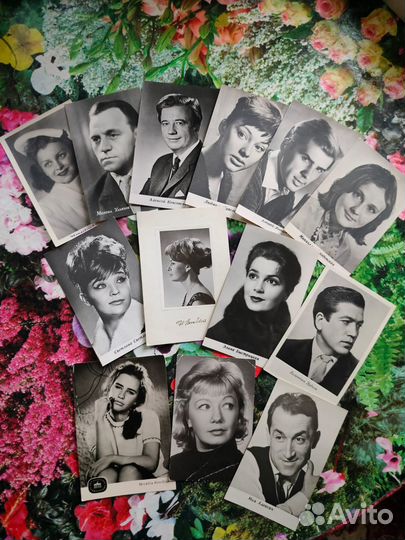 Открытки, фотографии артистов 50-70-х гг. Редкие