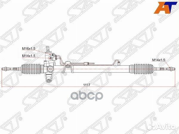 Рейка рулевая honda CR-V RD1 LHD ST-53601-S10-A