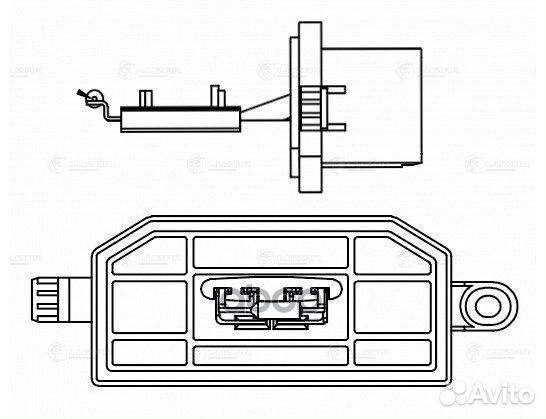 Резистор э/вент. отопителя LFR1014 luzar