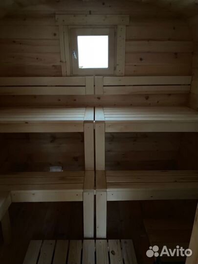 Баня бочка квадро