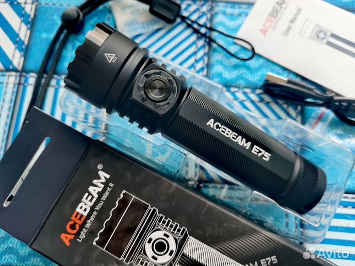 Фонарь Acebeam E75 nichia 519a 5000k