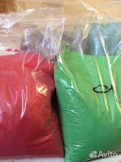 Цветной песок для детского творчества