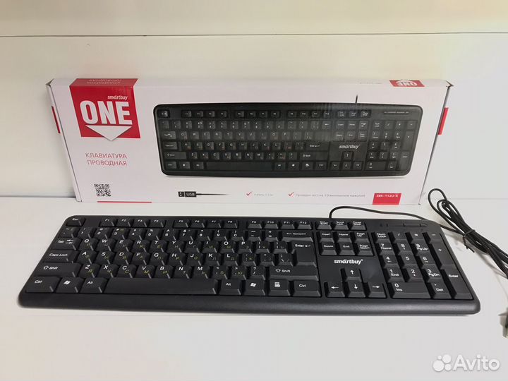 Клавиатура SmartBuy ONE 112 USB 1.5m black