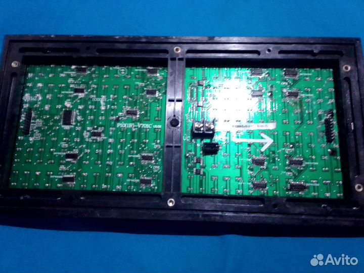 Светодиодный модуль p10(1r) -v701c v101 32x16 см