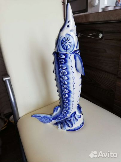 Штоф осётр гжель