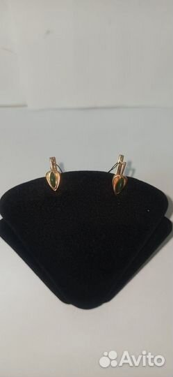 Серьги 585, вес 3,61гр, б/у(623)