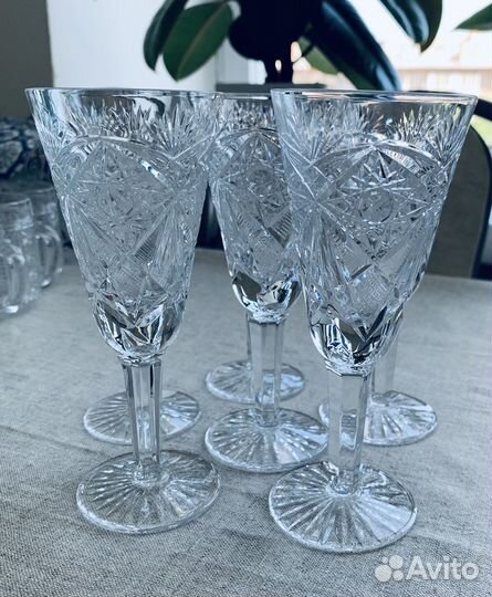 Рюмка хрустальная СССР на ножке