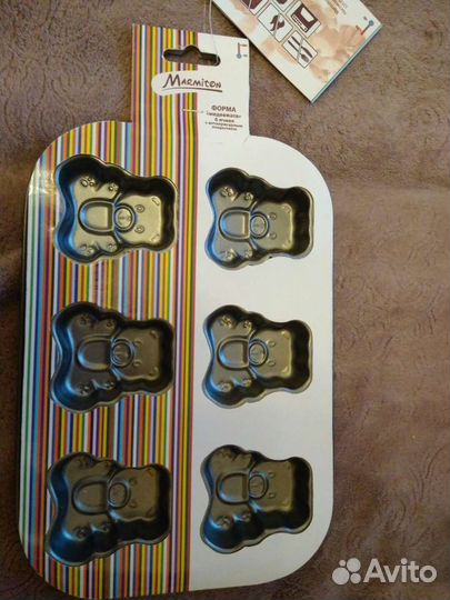 Форма для выпечки Медвежата