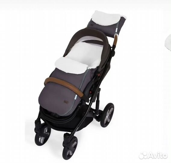 Конверт на выписку зимний серый