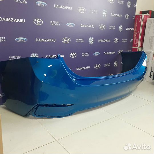 Бампер задний Hyundai Solaris 2017-2020 Синий