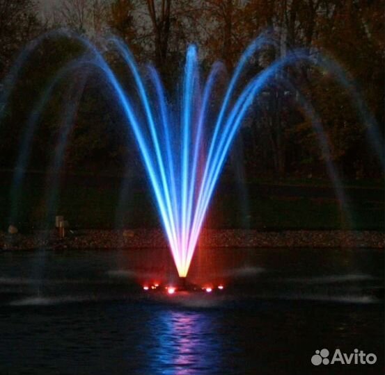Цветные фонтаны
