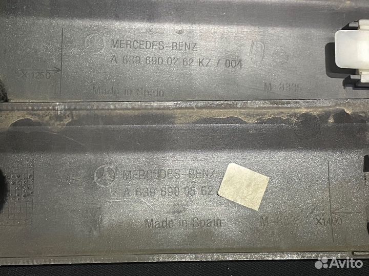 Накладки молдинги на дверь для Мерседес w639