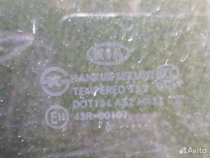 Стекло двери заднее левое Kia Cerato 2009-2013