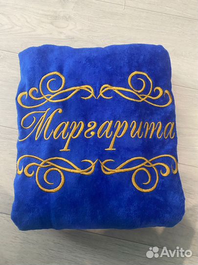 Женские махровые халаты с именной вышивкой