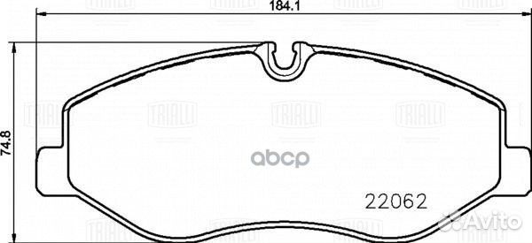 Колодки торм. для а/м Mercedes V (W447) (14) д