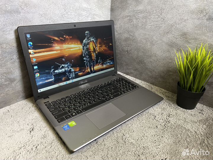 Игровой ноутбук asus 2 видеокарты/8 gb