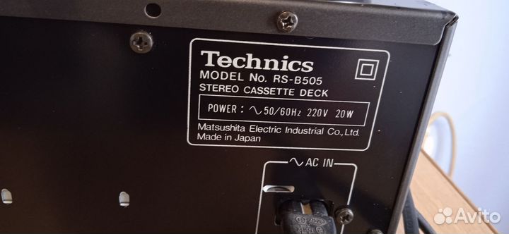Дека Technics RS -B505 и тюнер Technics ST-610