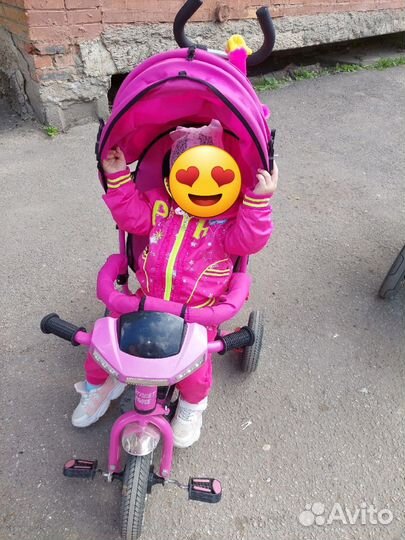 Детский велосипед с ручкой бу