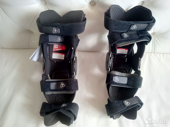 Black Leatt Knee Brace X-Frame Брейсы Коленные